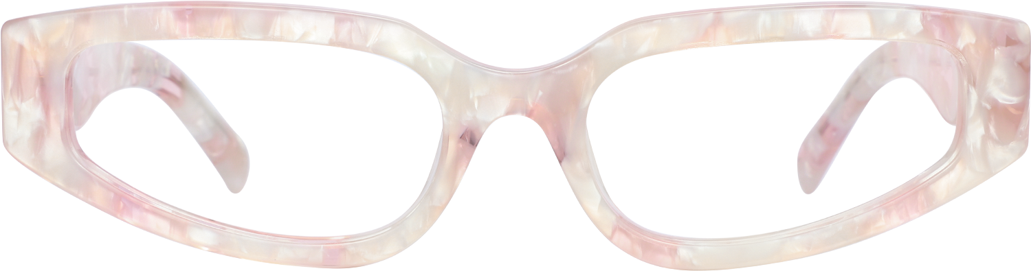 Fytoo Geometric Floral Acetate Full Rim Eyeglasses — Frame Only