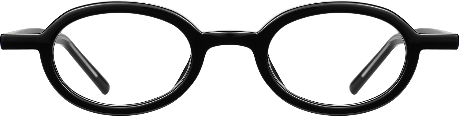 Fytoo Oval Black TR90 Full Rim Eyeglasses-image-FT266739-01