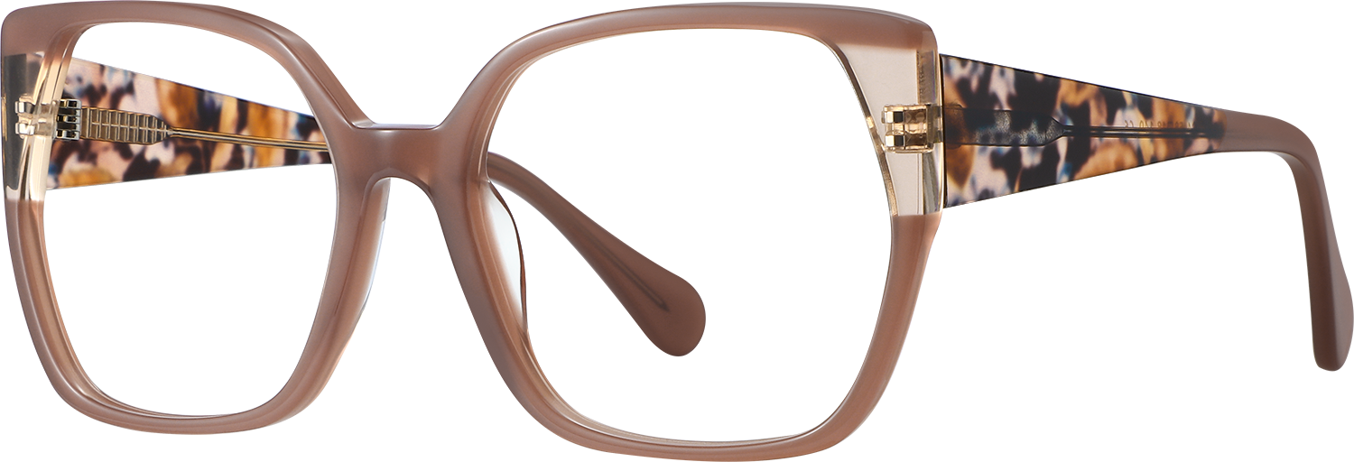 Sylvie Geometric Brown Eyeglasses | Fytoo Optical