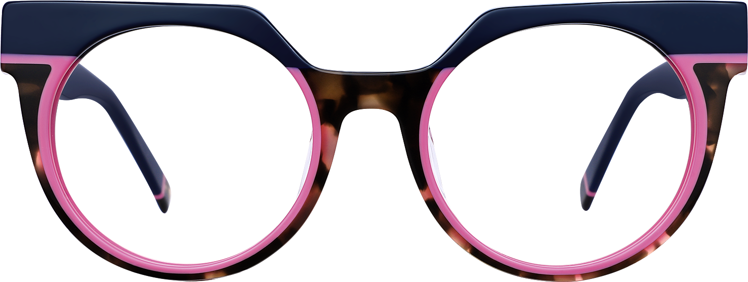 Fytoo Geometric Two Tone Acetate Full Rim Eyeglasses-image-FT279370-02