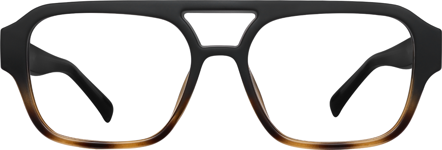 Fytoo Aviator Two Tone Acetate Full Rim Eyeglasses-image-FT312444-03