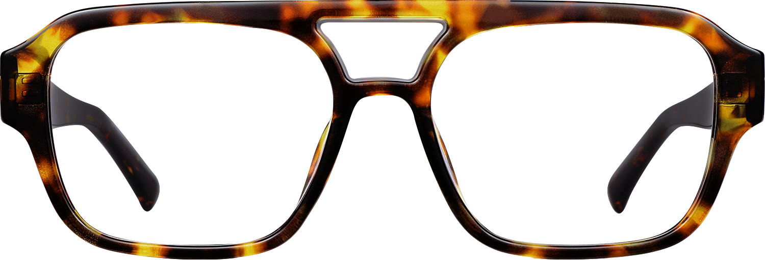 Fytoo Aviator Tortoiseshell Acetate Full Rim Eyeglasses-image-FT312444-04