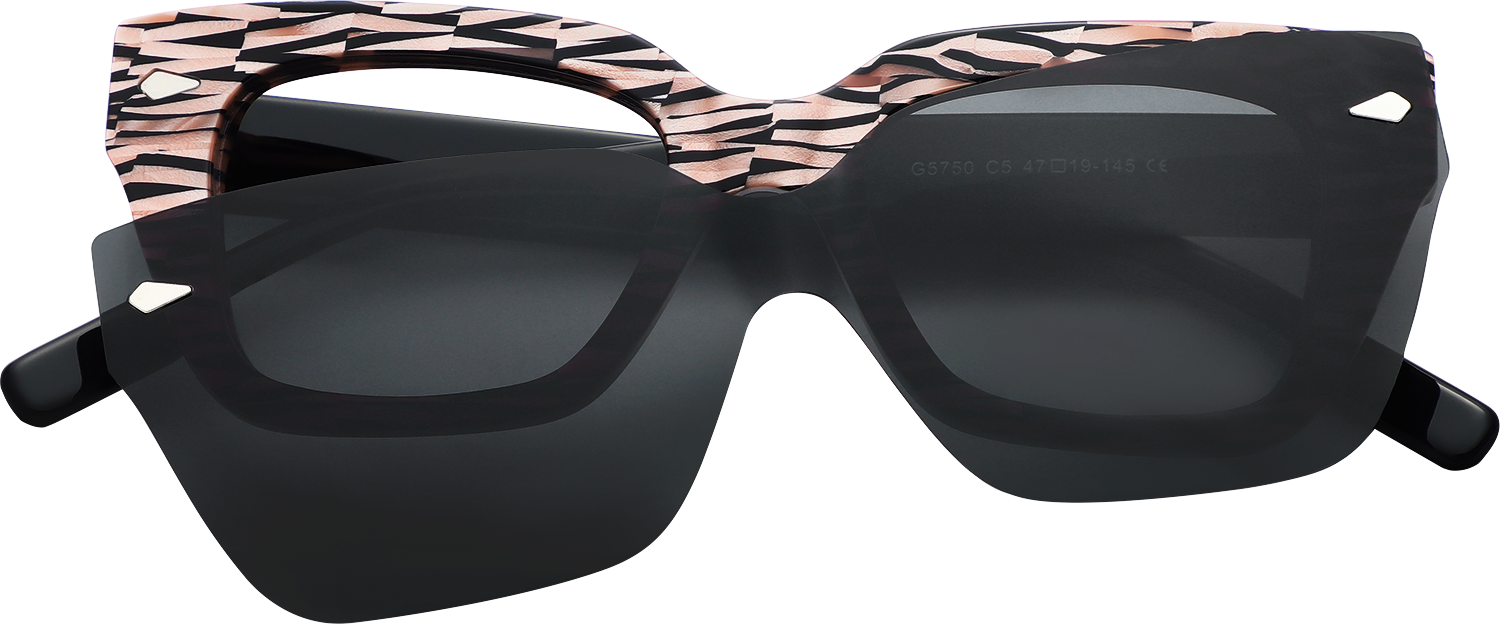 Fytoo Cateye Geometric Tortoiseshell Acetate Full Rim Eyeglasses-image-FT316097-02