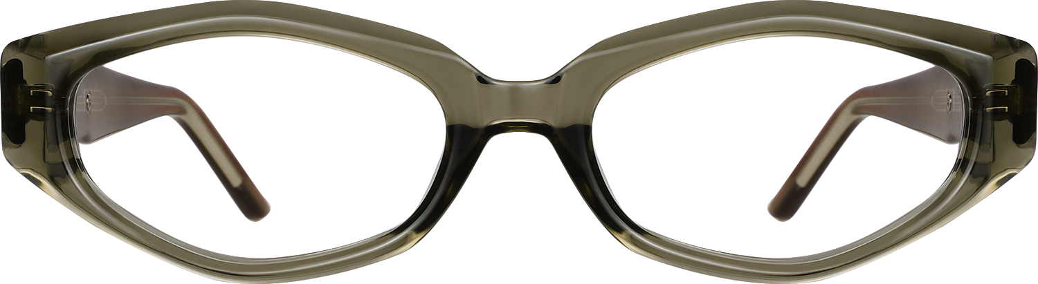 Fytoo Geometric Green Acetate Full Rim Eyeglasses-image-FT321580-03