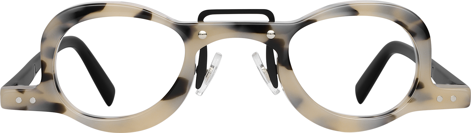 Fytoo Geometric Tortoiseshell Acetate Full Rim Eyeglasses-image-FT324313-06