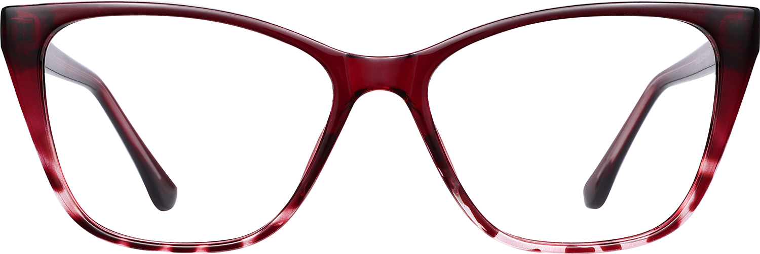 Fytoo Cateye Red TR90 Full Rim Eyeglasses-image-FT332207-02