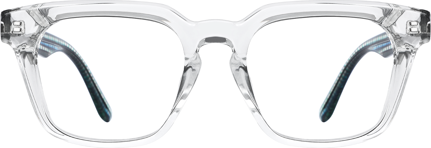 Fytoo Square Transparent Acetate Full Rim Eyeglasses-image-FT344103-03