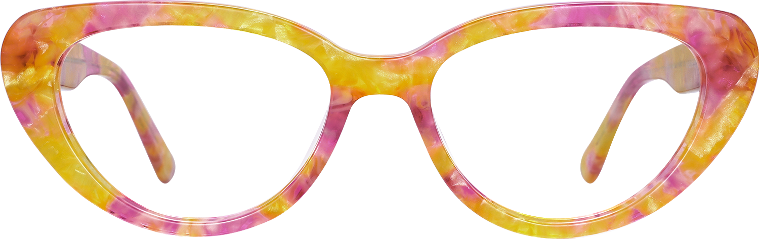 Fytoo Cateye Floral Acetate Full Rim Eyeglasses-image-FT357398-01