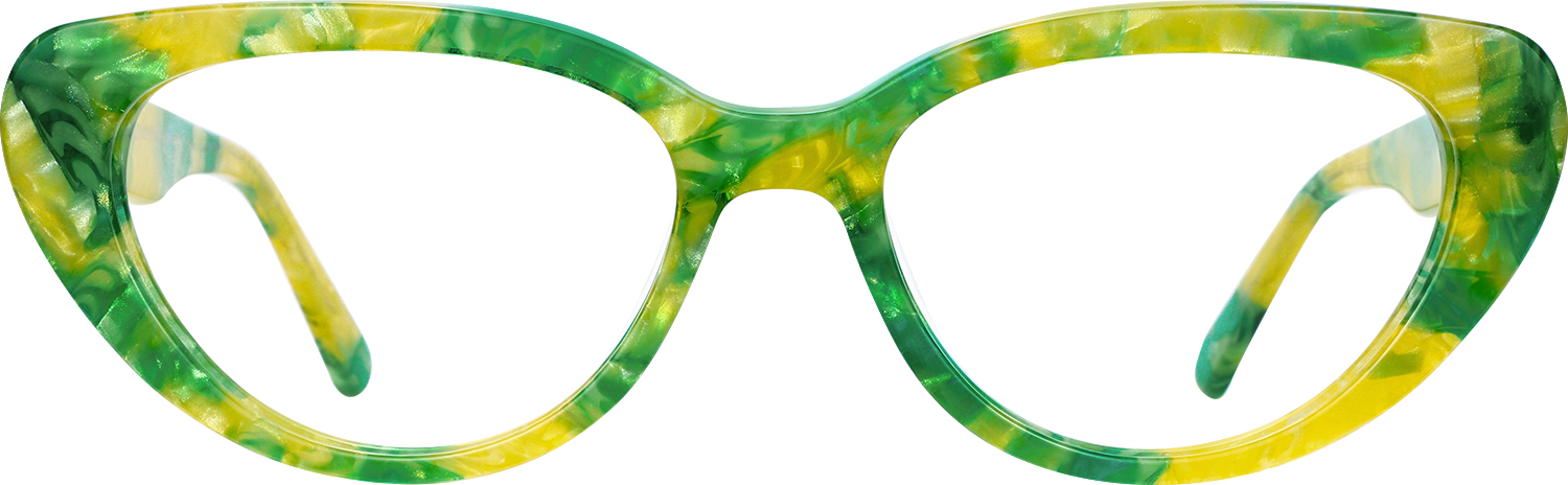 Fytoo Cateye Floral Acetate Full Rim Eyeglasses-image-FT357398-02