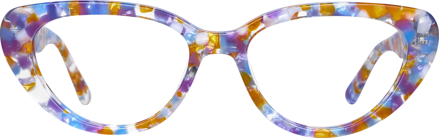 Fytoo Cateye Floral Acetate Full Rim Eyeglasses-image-FT357398-04