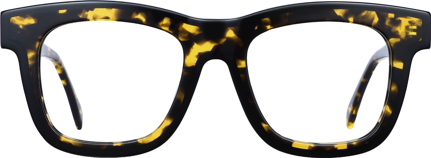 Fytoo Square Tortoiseshell Acetate Full Rim Eyeglasses-image-FT358598-02