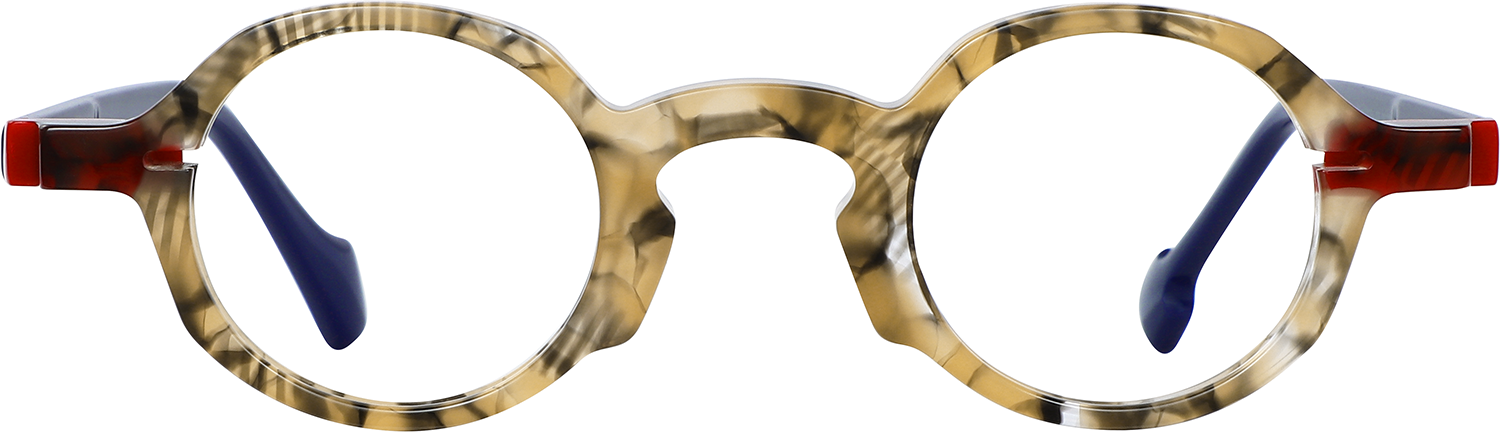 Fytoo Round Tortoiseshell Acetate Full Rim Eyeglasses-image-FT364691-01