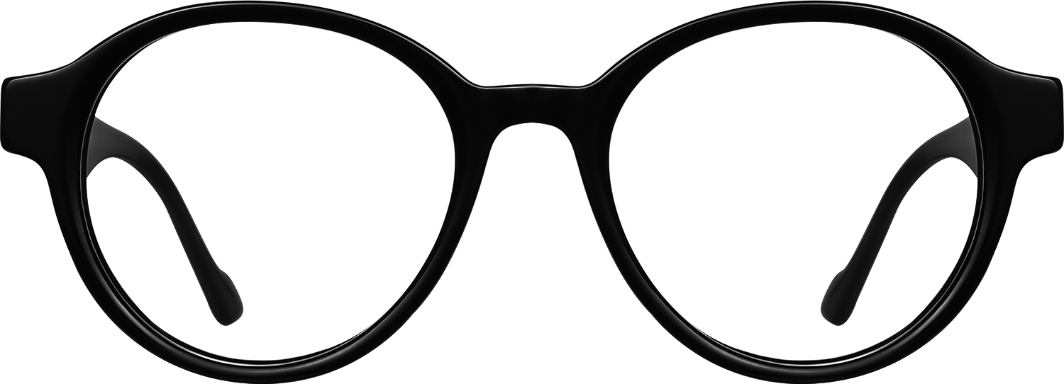 Fytoo Round Black Acetate Full Rim Eyeglasses-image-FT365664-01
