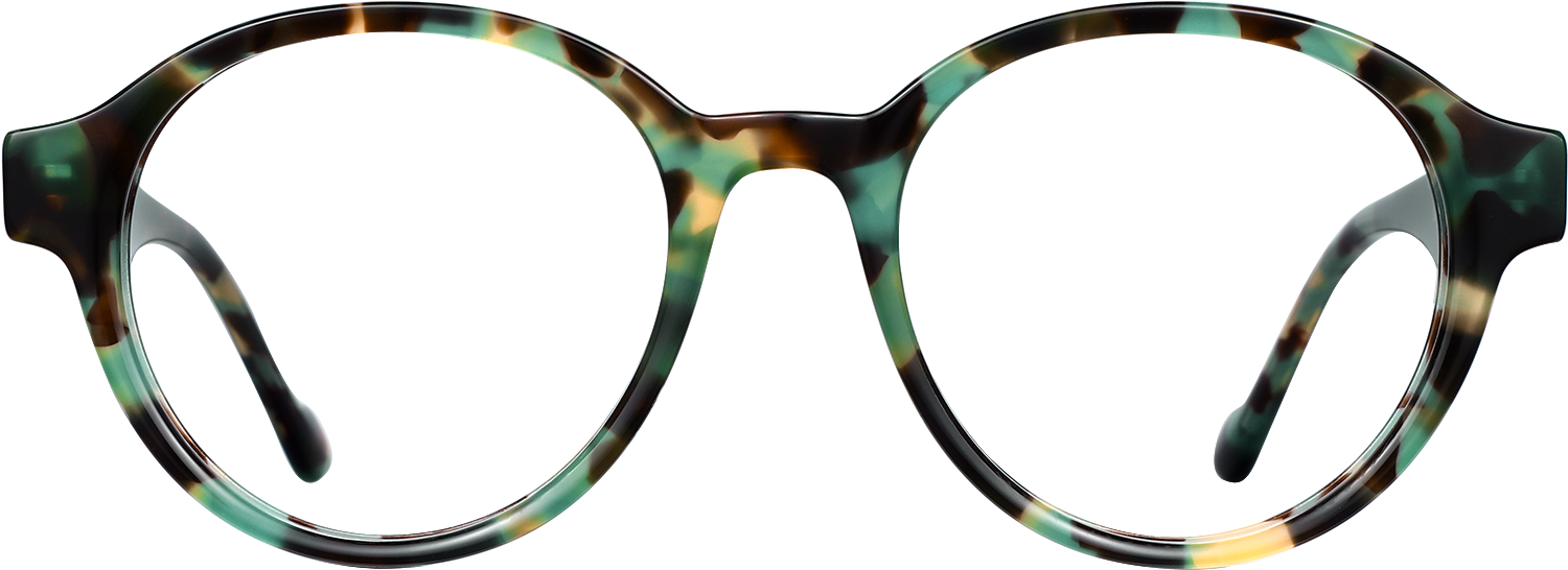 Fytoo Round Tortoiseshell Acetate Full Rim Eyeglasses-image-FT365664-03
