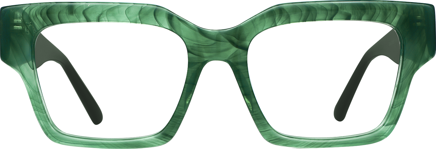 Fytoo Square Green Acetate Full Rim Eyeglasses-image-FT390056-01