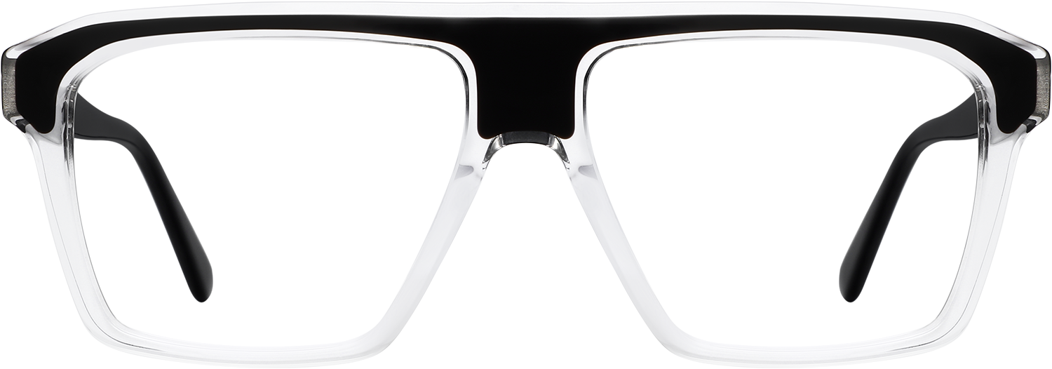 Fytoo Geometric Two Tone Acetate Full Rim Eyeglasses