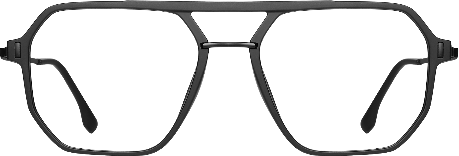 Fytoo Aviator Black TR90 Full Rim Eyeglasses-image-FT399221-02