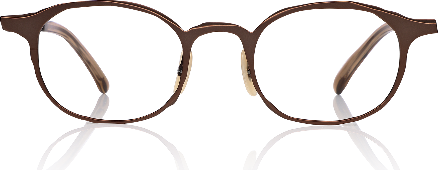 Fytoo Geometric Red Titanium Full Rim Eyeglasses-image-FT430507-02