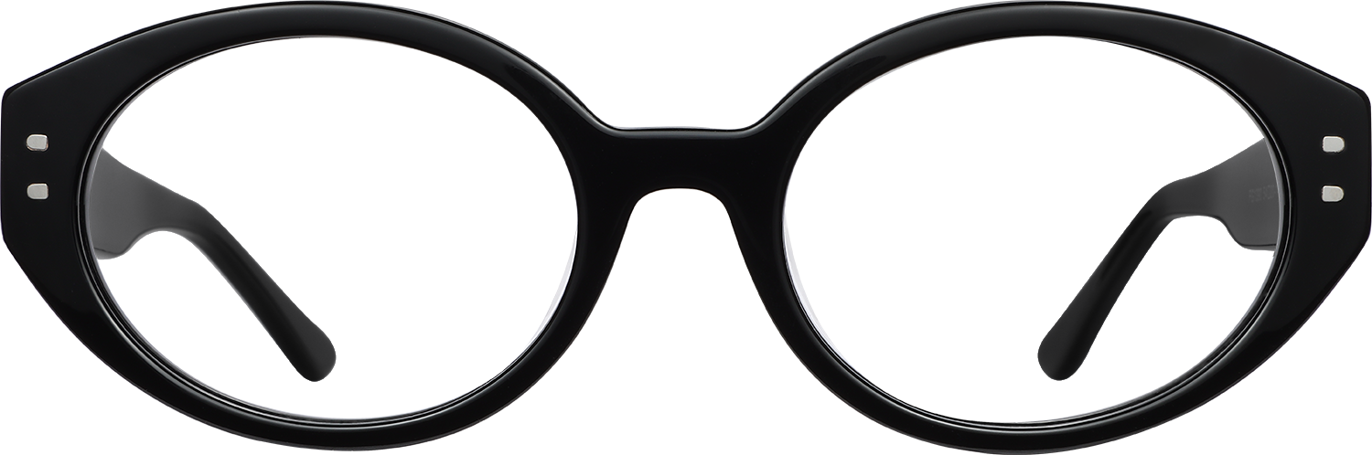 Fytoo Oval Black Acetate Full Rim Eyeglasses-image-FT432801-01
