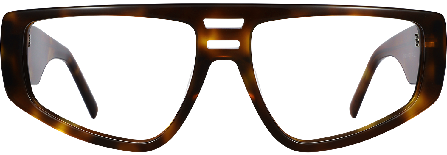 Aviator Tortoiseshell Acetate Full Rim Eyeglasses