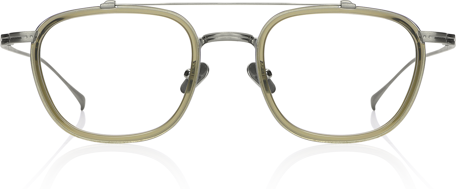 Fytoo Aviator Grey Titanium Acetate Full Rim Eyeglasses-image-FT449715-02