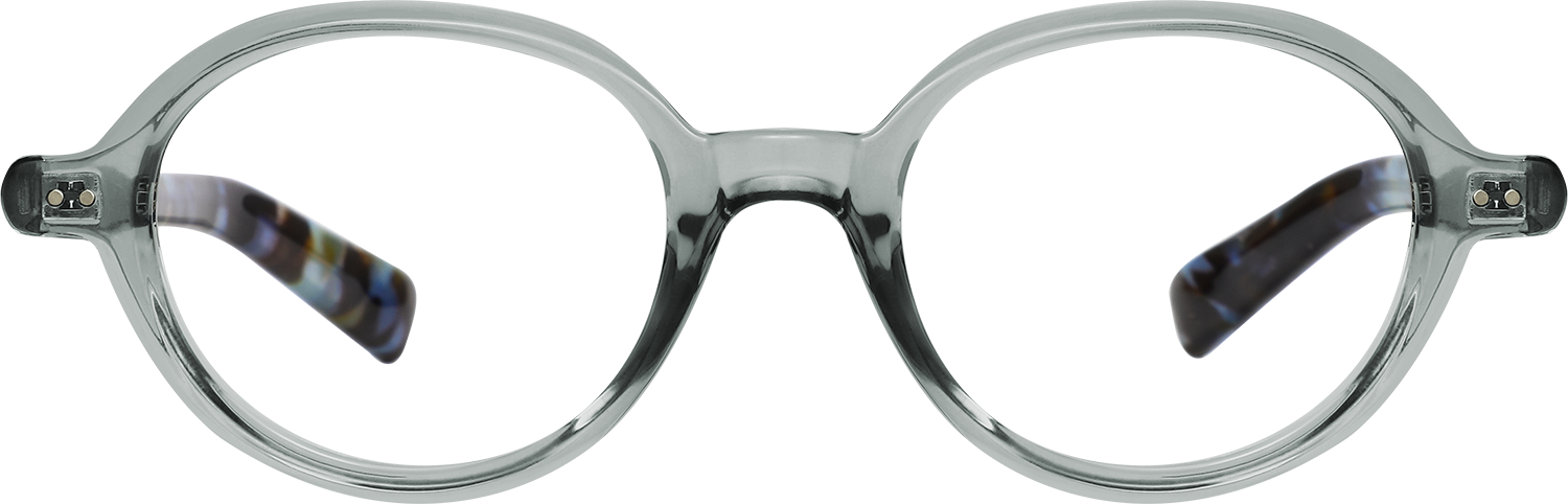 Fytoo Round Grey TR90 Full Rim Eyeglasses-image-FT465706-03