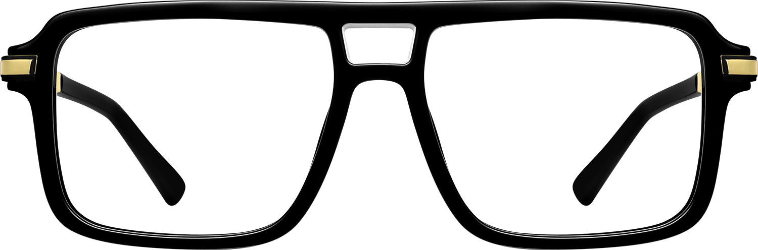 Fytoo Aviator Black TR90 Metal Full Rim Eyeglasses-image-FT467038-01