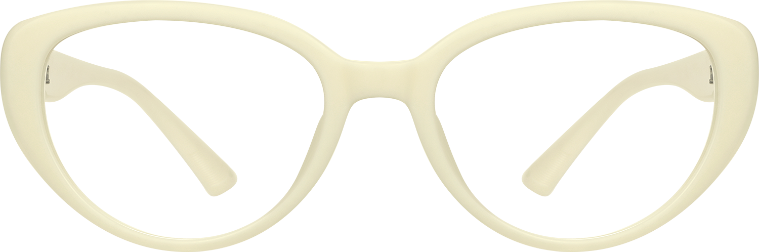 Fytoo Cateye White TR90 Full Rim Eyeglasses-image-FT468105-01