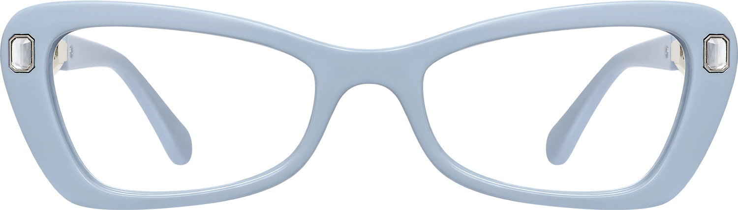 Fytoo Geometric Blue TR90 Full Rim Eyeglasses-image-FT473340-01