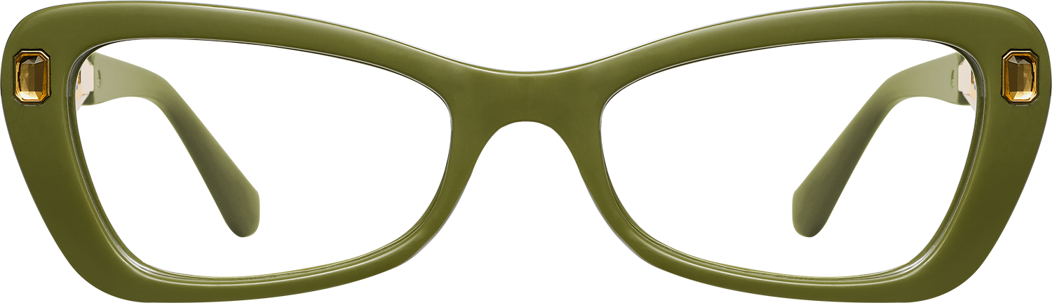 Fytoo Geometric Green TR90 Full Rim Eyeglasses-image-FT473340-05