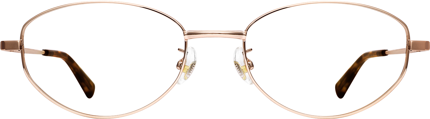 Fytoo Oval Rose Golden Metal Full Rim Eyeglasses-image-FT479766-01