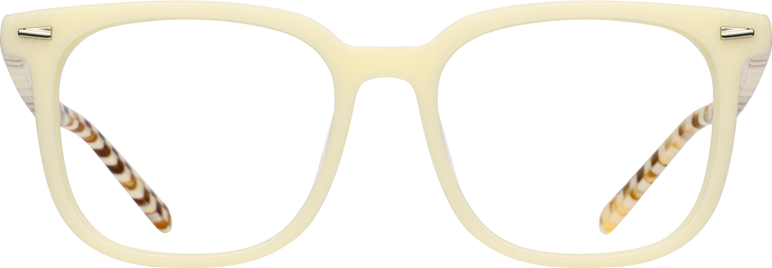 Fytoo Square White Acetate Full Rim Eyeglasses-image-FT497125-01