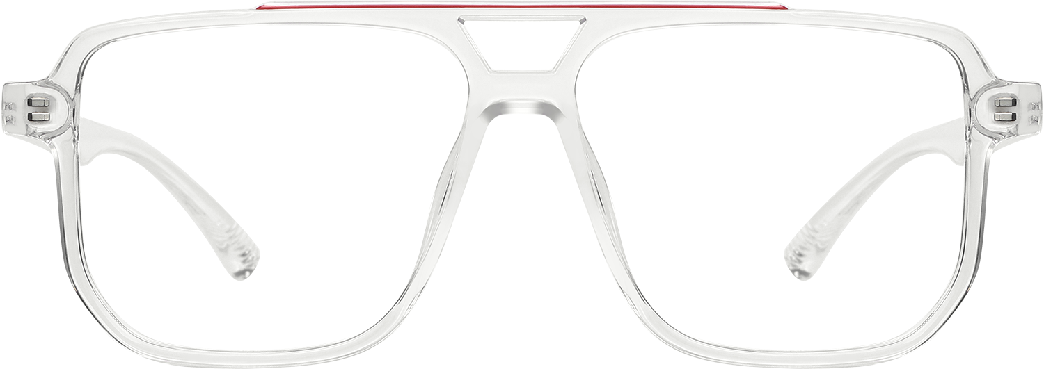 Fytoo Aviator Transparent TR90 Full Rim Eyeglasses-image-FT504625-05