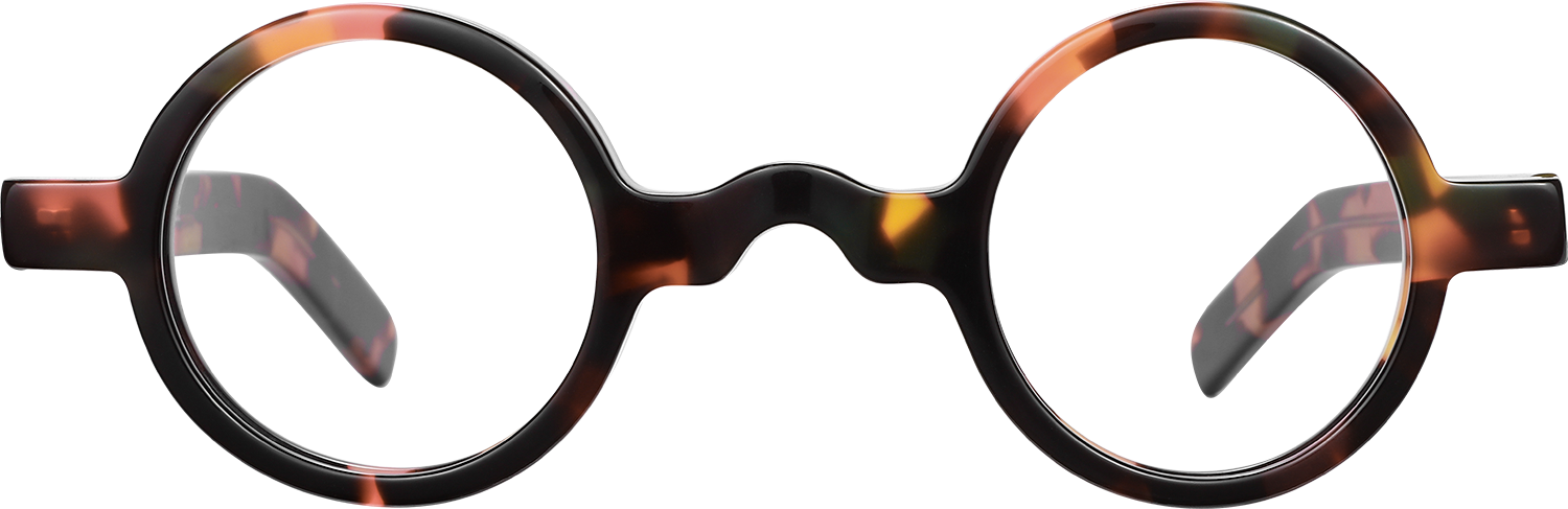 Fytoo Round Tortoiseshell Acetate Full Rim Eyeglasses-image-FT513675-01