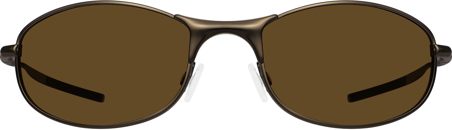 Fytoo Geometric Brown Metal Full Rim Eyeglasses