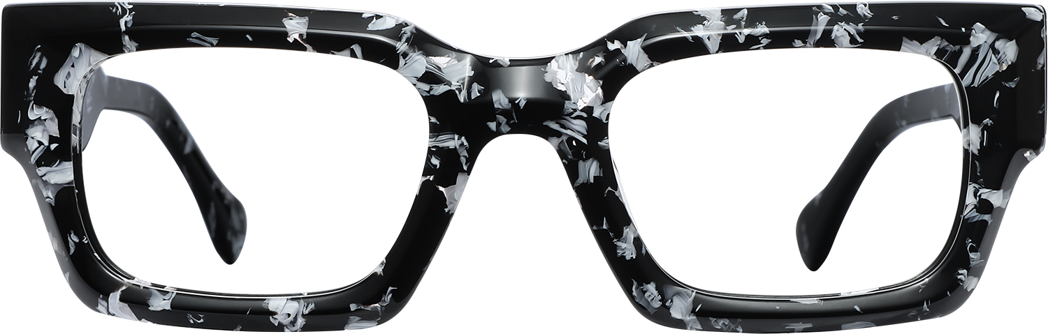 Fytoo Rectangle Black Acetate Full Rim Eyeglasses-image-FT517845-01