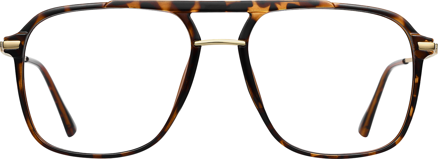 Fytoo Aviator Tortoiseshell TR90 Full Rim Eyeglasses-image-FT520069-06