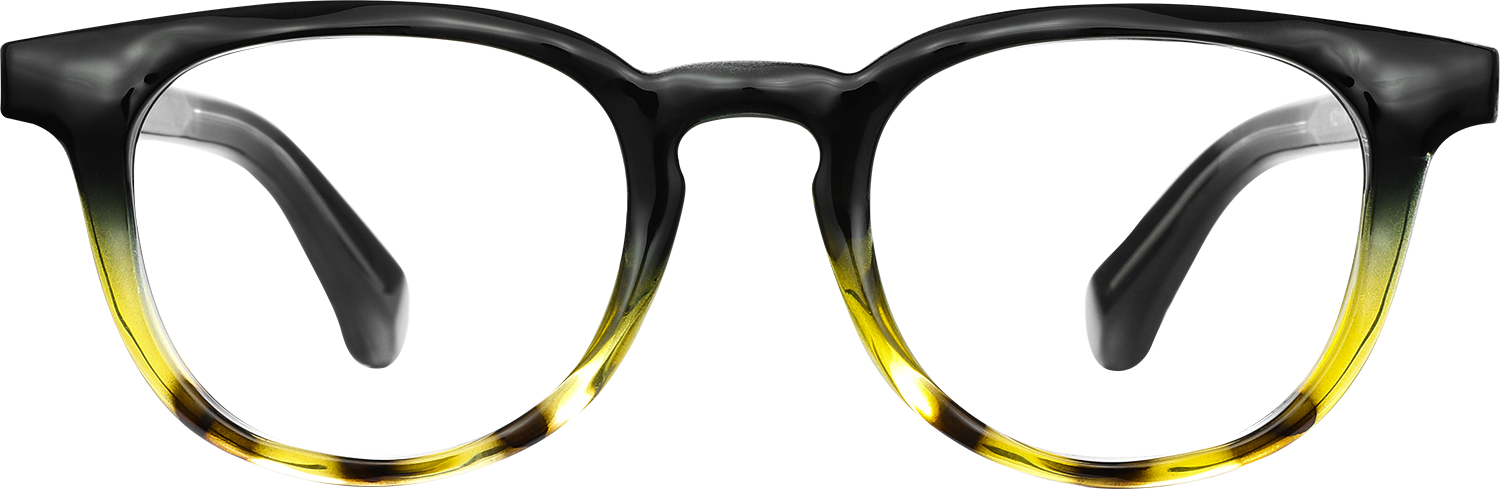 Fytoo Round Two Tone Acetate Full Rim Eyeglasses-image-FT534206-06