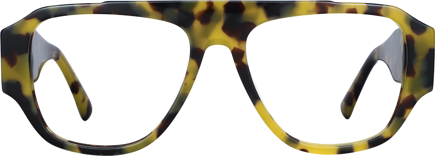 Fytoo Geometric Tortoiseshell Acetate Full Rim Eyeglasses-image-FT539046-01