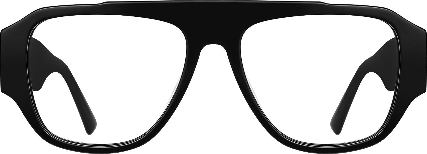 Fytoo Geometric Black Acetate Full Rim Eyeglasses-image-FT539046-03