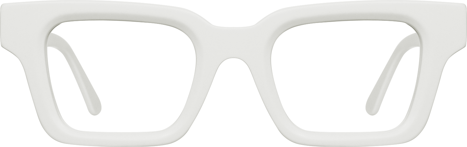 Fytoo Rectangle White Acetate Full Rim Eyeglasses-image-FT553134-02