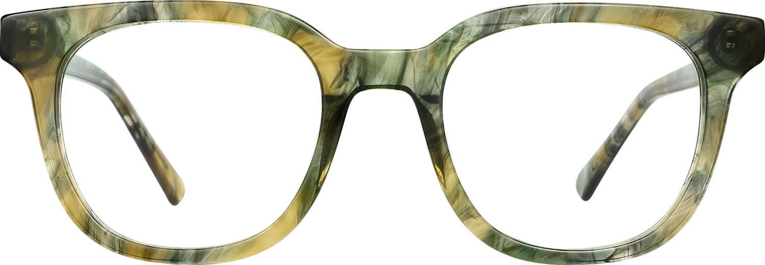 Fytoo Square Floral Acetate Full Rim Eyeglasses-image-FT557897-01