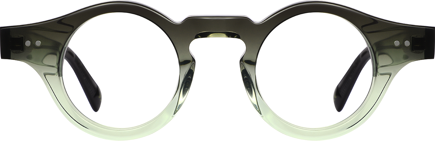 Fytoo Round Two Tone Acetate Full Rim Eyeglasses-image-FT560491-01