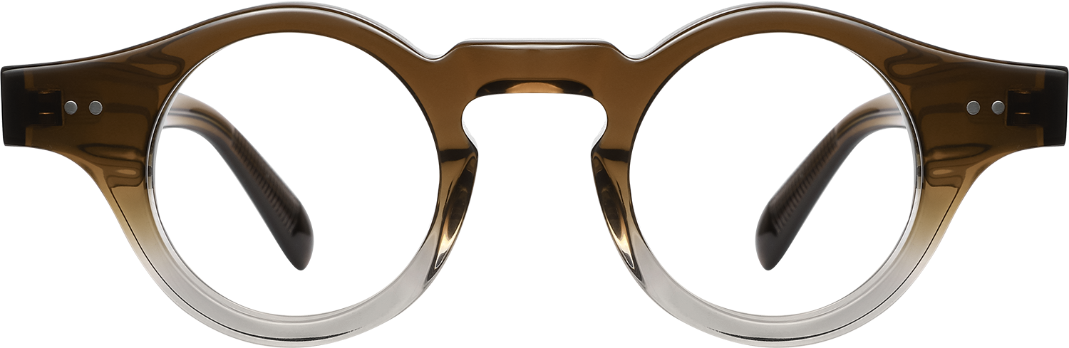 Fytoo Round Two Tone Acetate Full Rim Eyeglasses-image-FT560491-02