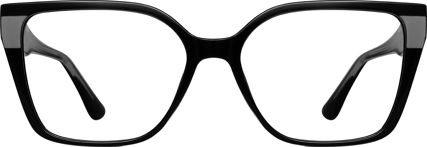 Fytoo Geometric Black TR90 Full Rim Eyeglasses-image-FT571470-01