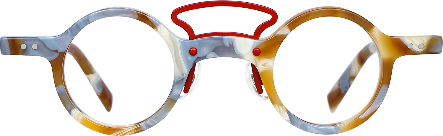 Fytoo Round Multicolour Acetate Full Rim Eyeglasses-image-FT610710-06