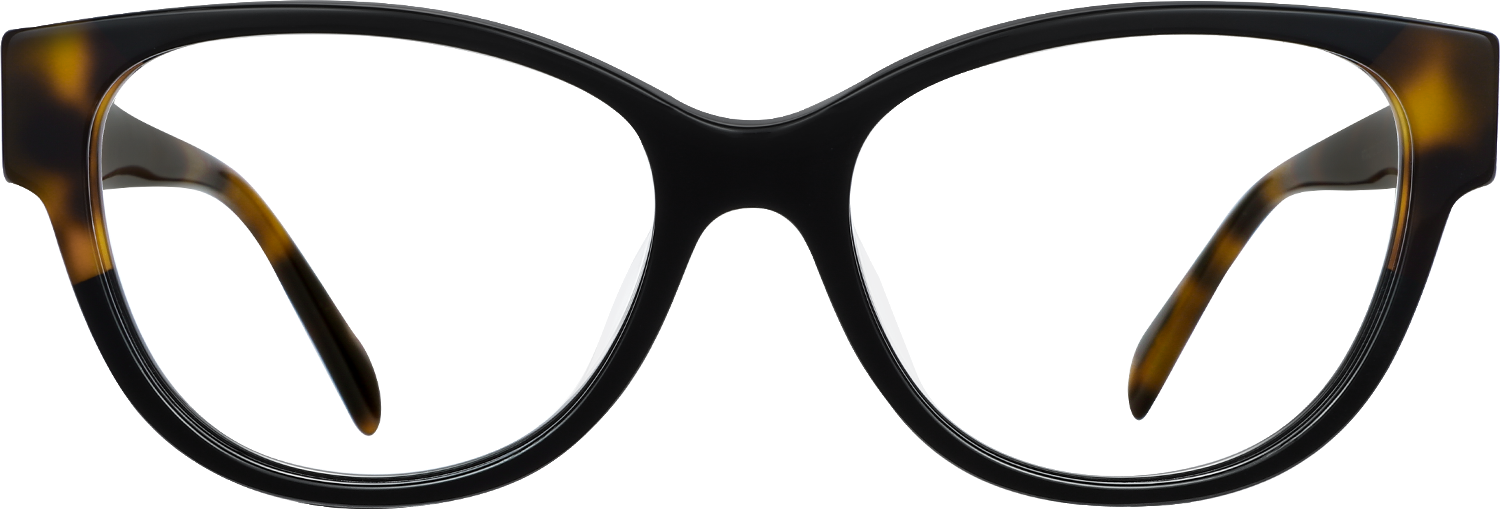 Fytoo Geometric Black Acetate Full Rim Eyeglasses-image-FT614336-01