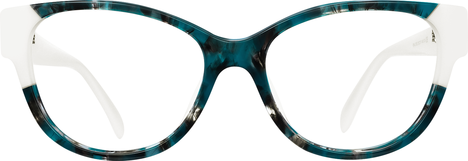 Fytoo Geometric Floral Acetate Full Rim Eyeglasses-image-FT614336-03