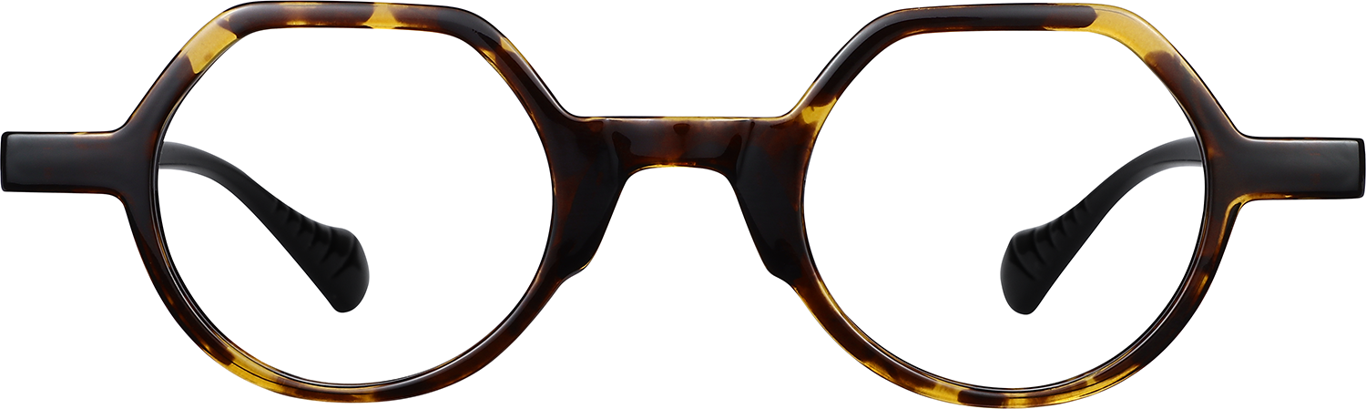 Fytoo Geometric Tortoiseshell TR90 Full Rim Eyeglasses-image-FT614788-04