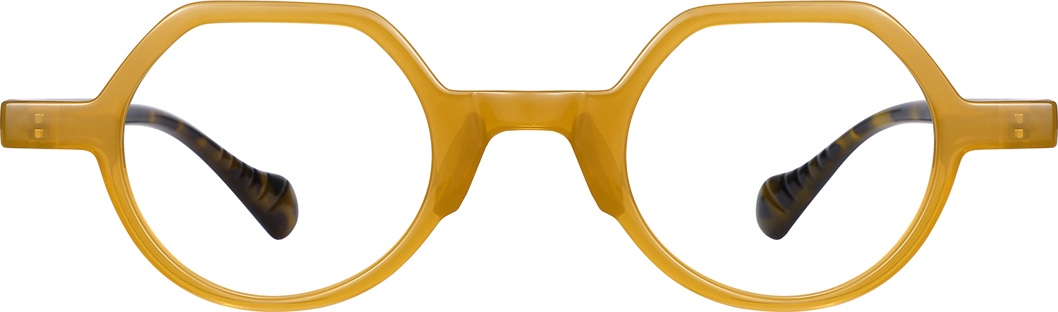 Fytoo Geometric Orange TR90 Full Rim Eyeglasses-image-FT614788-06